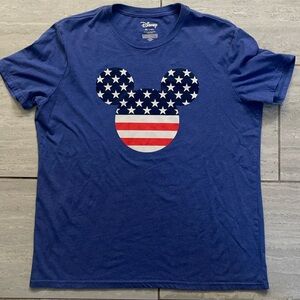 Blue USA Mickey Mouse Disney T-shirt
